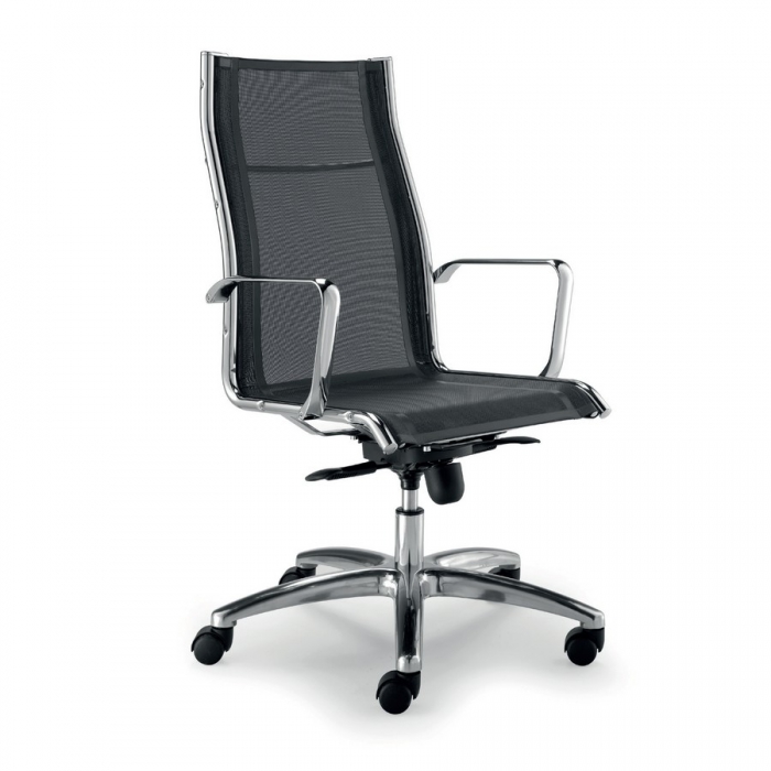 Sedia Lux di Olivo & Groppo in tessuto Net con ruote