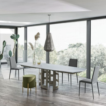 Sedia Malik Flex di Bontempi in ecopelle, pelle o tessuto