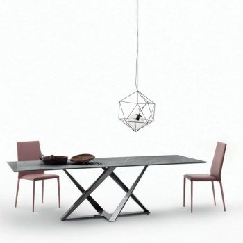 Sedia Malik Flex di Bontempi in ecopelle, pelle o tessuto