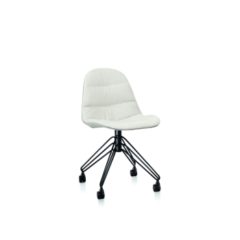 Sedia Mood con rivestimento con struttura in acciaio di Bontempi 