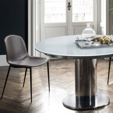 Sedia Seventy di Bontempi imbottita struttura in legno o in acciaio 