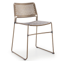 Sedia Slim S M in Metallo per interno ed esterno impilabile di Midj