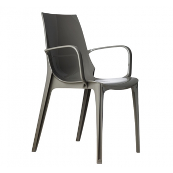 Sedia Vanity in plastica di Scab Design con braccioli