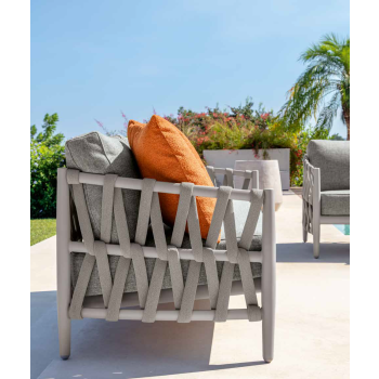 Set Tess di Talenti con divano, due poltrone e due tavolini da caffè