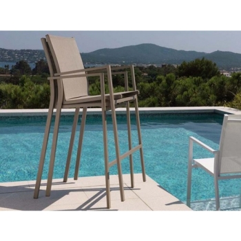 Sgabello bar per interni e esterni Maiorca di Talenti 