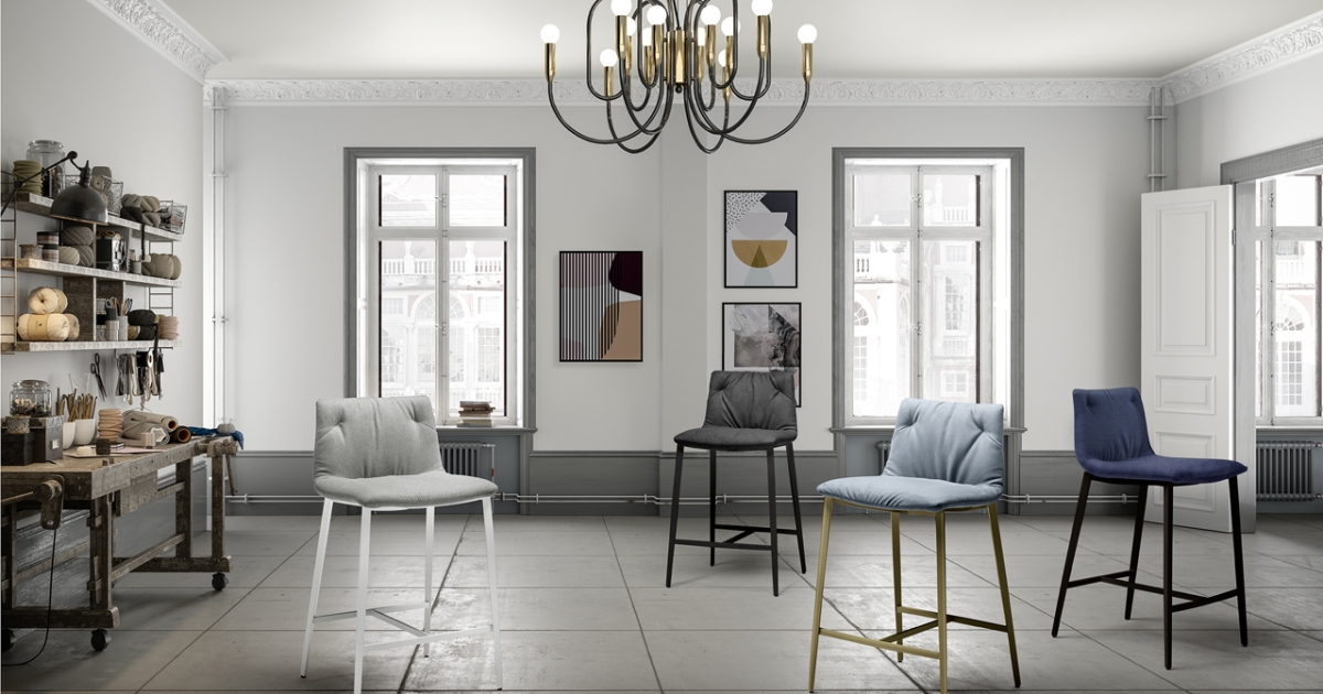 Sgabello Grace C di Zamagna Sgabelli Arredamento Pari