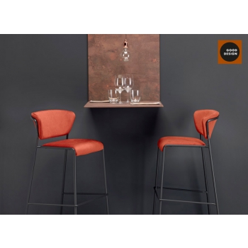 Sgabello Lisa 75 scocca imbottita Scab design 