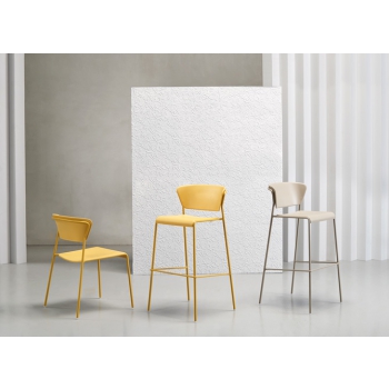 Sgabello Lisa 75 scocca imbottita Scab design 