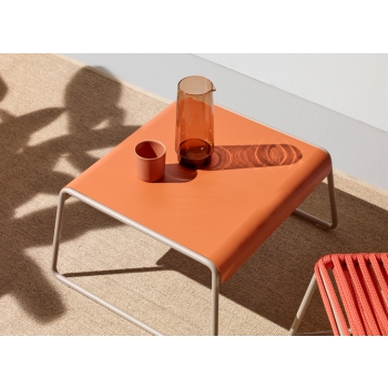 Side Table Lisa Lounge in acciaio zincato Scab Design