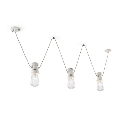 Sospensione 3 LUCI RETRO' URBAN C1742 di Ferroluce