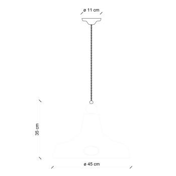 SOSPENSIONE ANTICATA D.45 RETRO' GRUNGE C1601