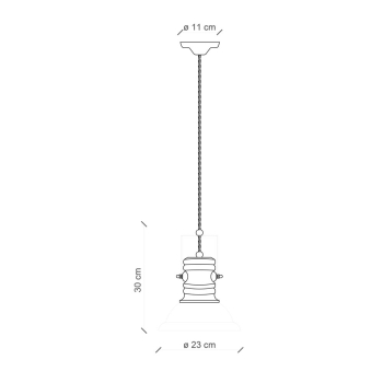 SOSPENSIONE D.23 RETRO' INDUSTRIAL C1691
