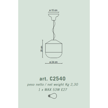 SOSPENSIONE D.24 DECO' BELLOTA C2540