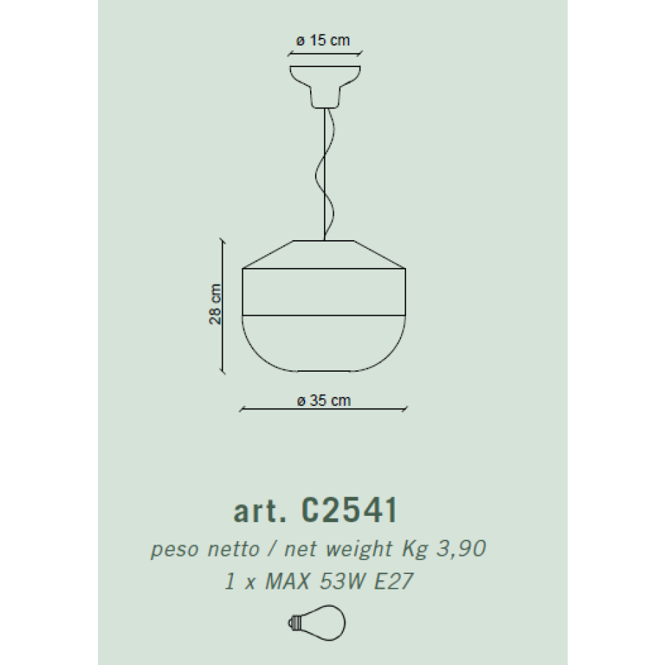 SOSPENSIONE D.35 DECO' BELLOTA C2541