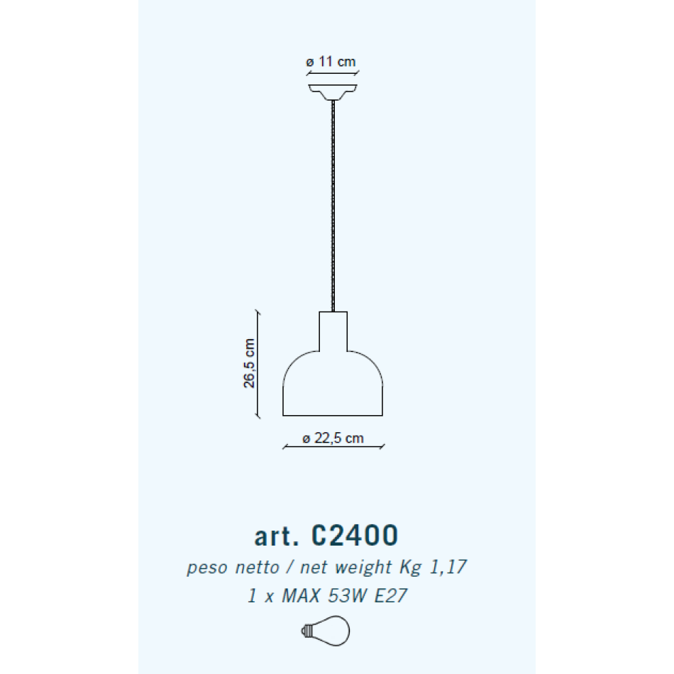 SOSPENSIONE DECO' CAXIXI C2400