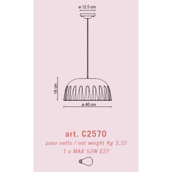 SOSPENSIONE PICCOLA DECO' MADAME GRES C2570