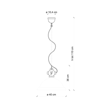 SOSPENSIONE RETRO' INDUSTRIAL C1710