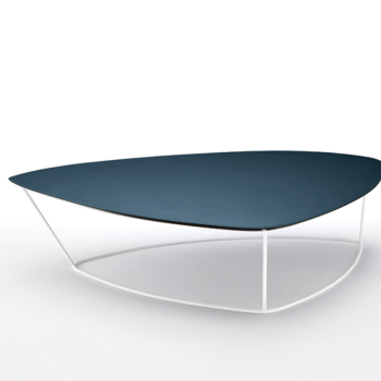Tavolino Guapa Coffee Table in metallo e cuoio di Midj