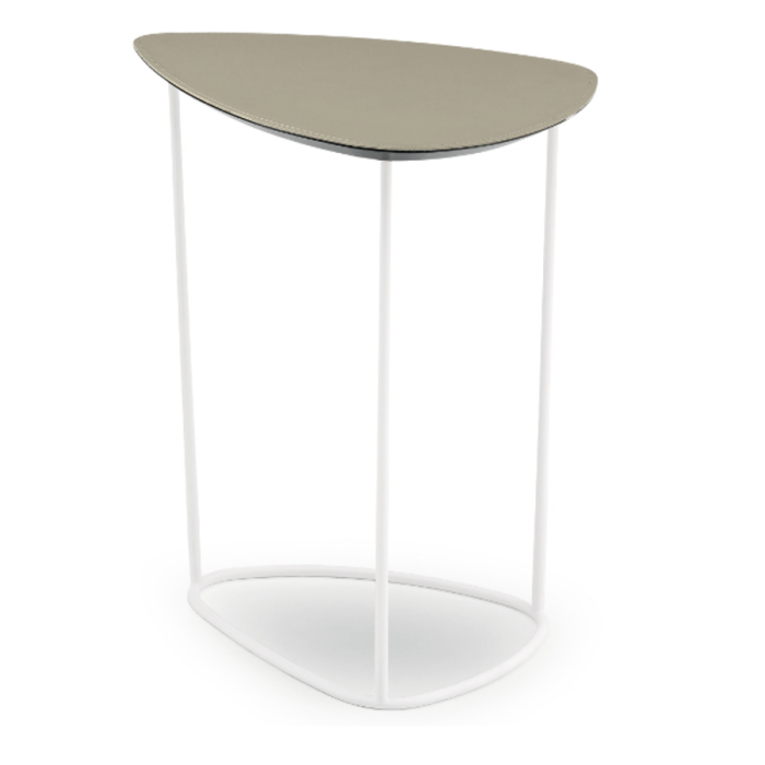 Tavolino Guapa Coffee Table in metallo e cuoio di Midj