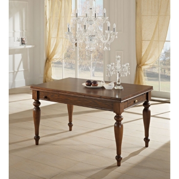 Tavolo dallo stile classico Attrezzato di Benedetti interamente in legno