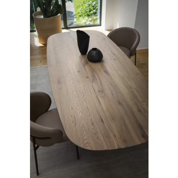 Tavolo fisso ellittico Twins di Calligaris