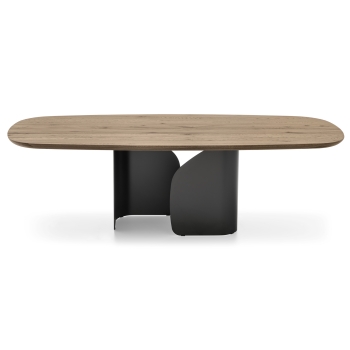 Tavolo fisso ellittico Twins di Calligaris