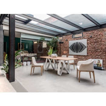 Tavolo fisso o allungabile Butterfly di Tonin casa dal Design inimitabile