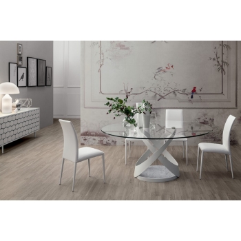 Tavolo in vetro o legno dal design unico e intramontabile Capri di Tonin Casa