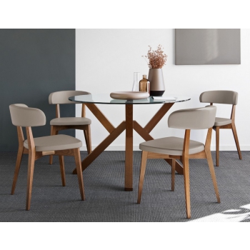 Tavolo Mikado fisso di Connubia by Calligaris con gambe in faggio