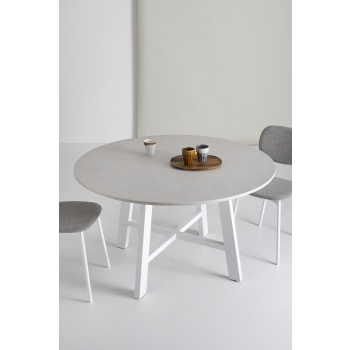 Tavolo rotondo fisso Thor diametro 130 di Point house