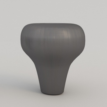 Vaso Tob Big in finitura rigata di Adriani&Rossi