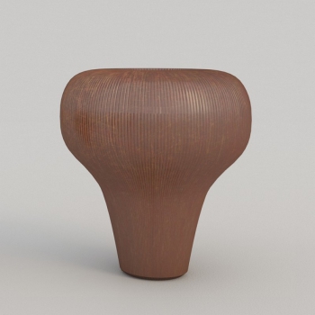 Vaso Tob Big in finitura rigata di Adriani&Rossi