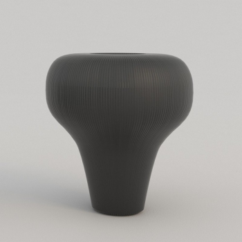 Vaso Tob Big in finitura rigata di Adriani&Rossi