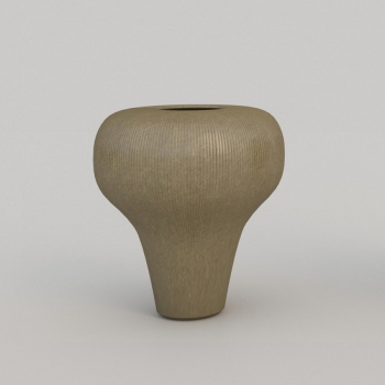 Vaso Tob Small in finitura rigata di Adriani&Rossi