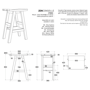 Zen CP880Z in legno teak di Cipì
