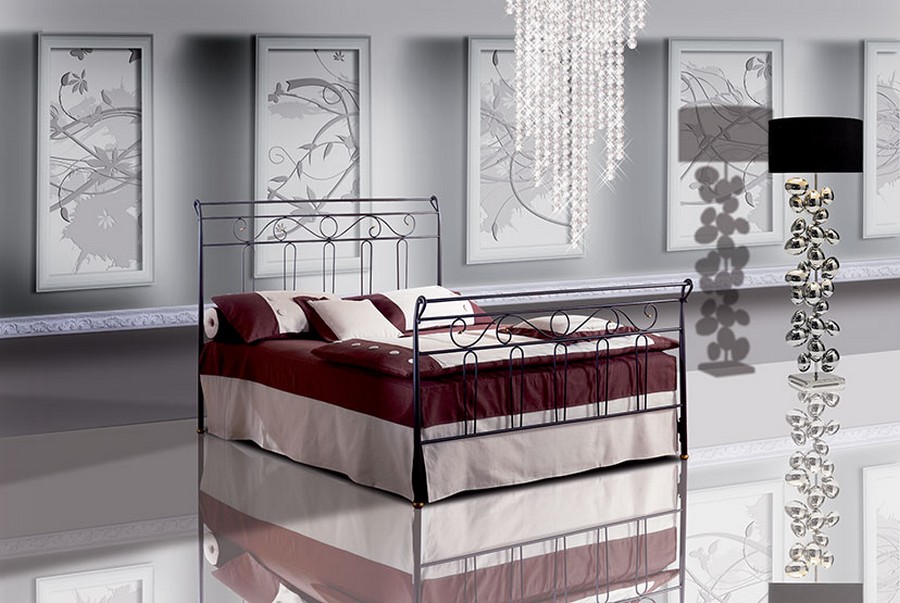 Pama Letti Bett Atlante - Einzelbetten aus Schmiedeeisen | Gleiche Möbel