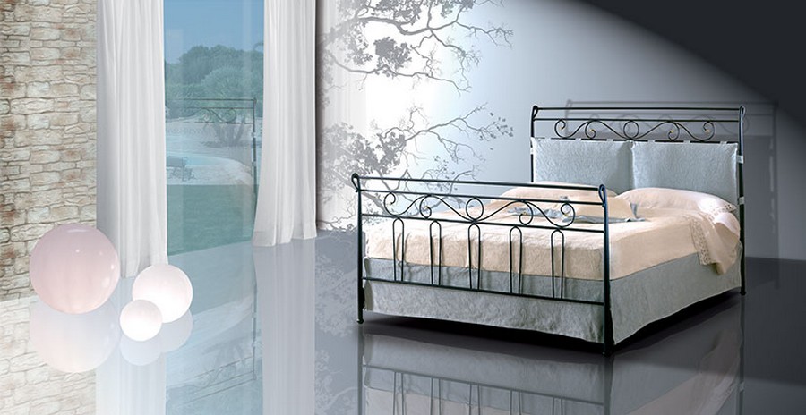 Pama Letti Bett Atlante - Einzelbetten aus Schmiedeeisen | Gleiche Möbel