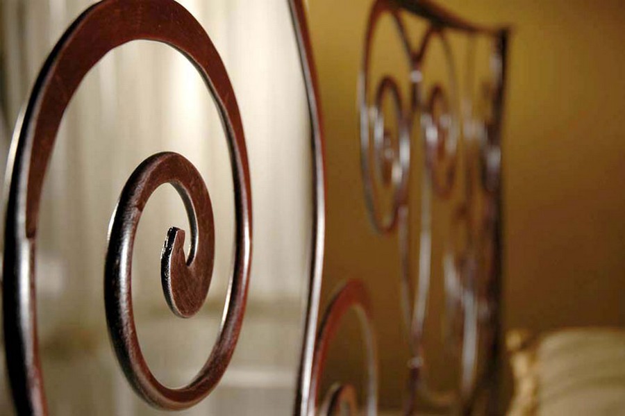 Pama Letti Bett Kalì - Einzel schmiedeeisernes Bett | Gleiche Möbel