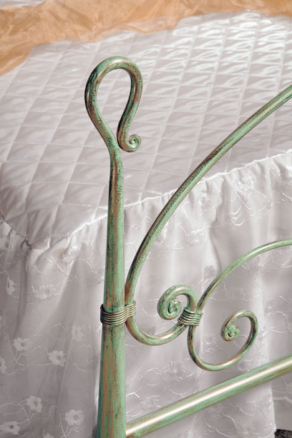 Emerald Doppelbett komplett aus Schmiedeeisen