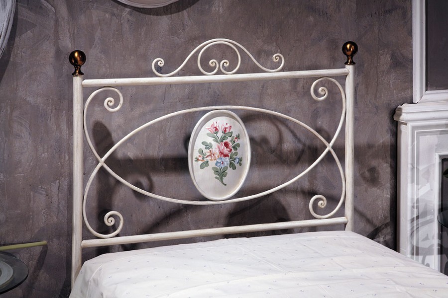 Olimpia Einzelbett komplett aus Schmiedeeisen