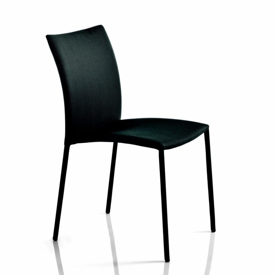 Simba Stuhl von Bontempi aus anthrazitfarbenem technischem Stoff