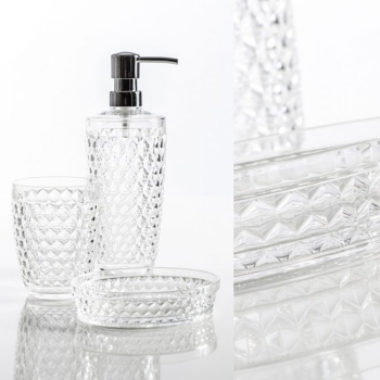 Accessoires für Badezimmerarbeitsplatten Shaker aus dekoriertem PET