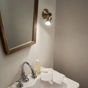 BARBER AP1 brünierte Wandleuchte von Ideal Lux