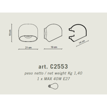 DEKO-WANDLEUCHTE AYRTON C2553