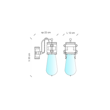 URBANE RETRO-WANDLEUCHTE C1523