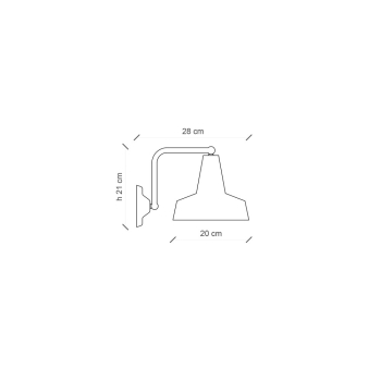 VINTAGE RETRO-WANDLEUCHTE C1420