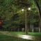 Schwarz-goldene Straßenlaterne Cima PT2 von Ideal Lux