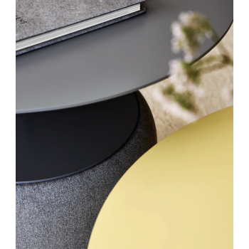 S1 R_TS Metallstuhl mit Stoff- oder Lederbezug von Midj