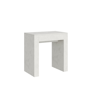 Allin-Konsole - Ausziehbare Konsole 78x47/299 cm Allin weiße Spachtel-Innenerweiterungen