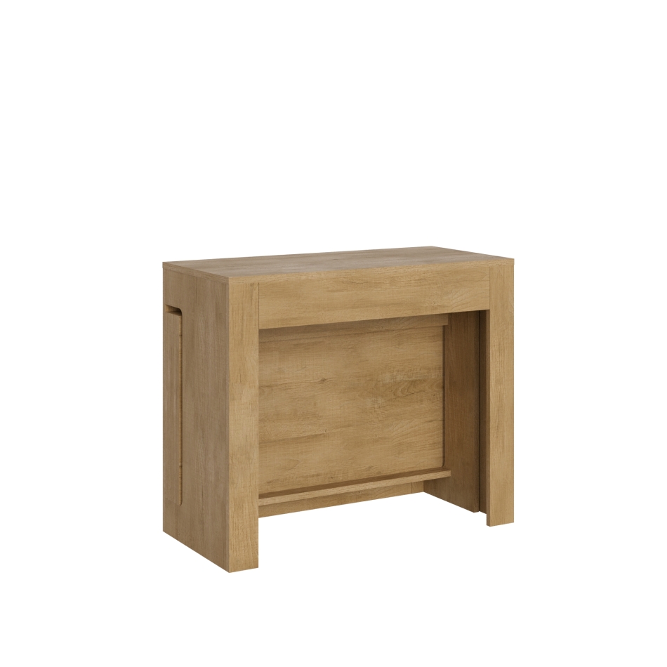 Evolve Console - Ausziehbare Konsole 90x42/302 cm Evolve Innenerweiterungen aus Esche weiß